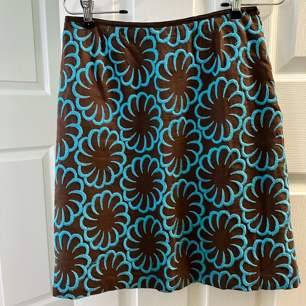 Skirt - A-line embroidery floral